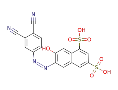 4-[(Z)-(2-hydroxy-6,8-disulfonaphthalen-1-yl)diazenyl]phthalonitrile